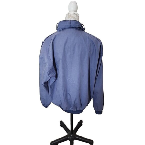 Haband jacket Windbreaker men's Large Blue Cafe Racer Member Only Style - Picture 4 of 7